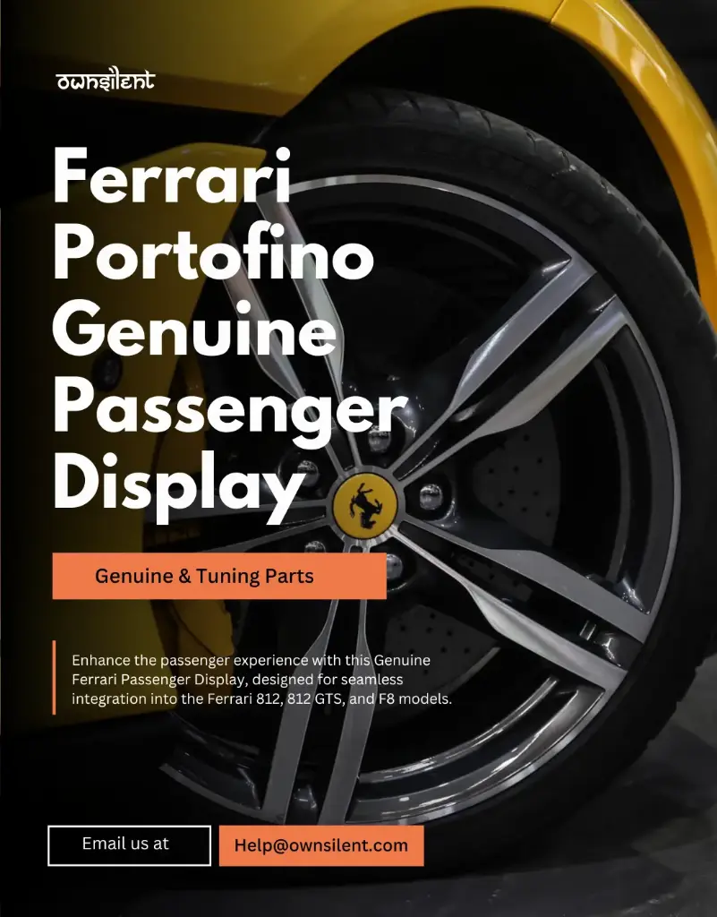 Genuine Ferrari Passenger Display – Compatible with 812, 812 GTS, and F8