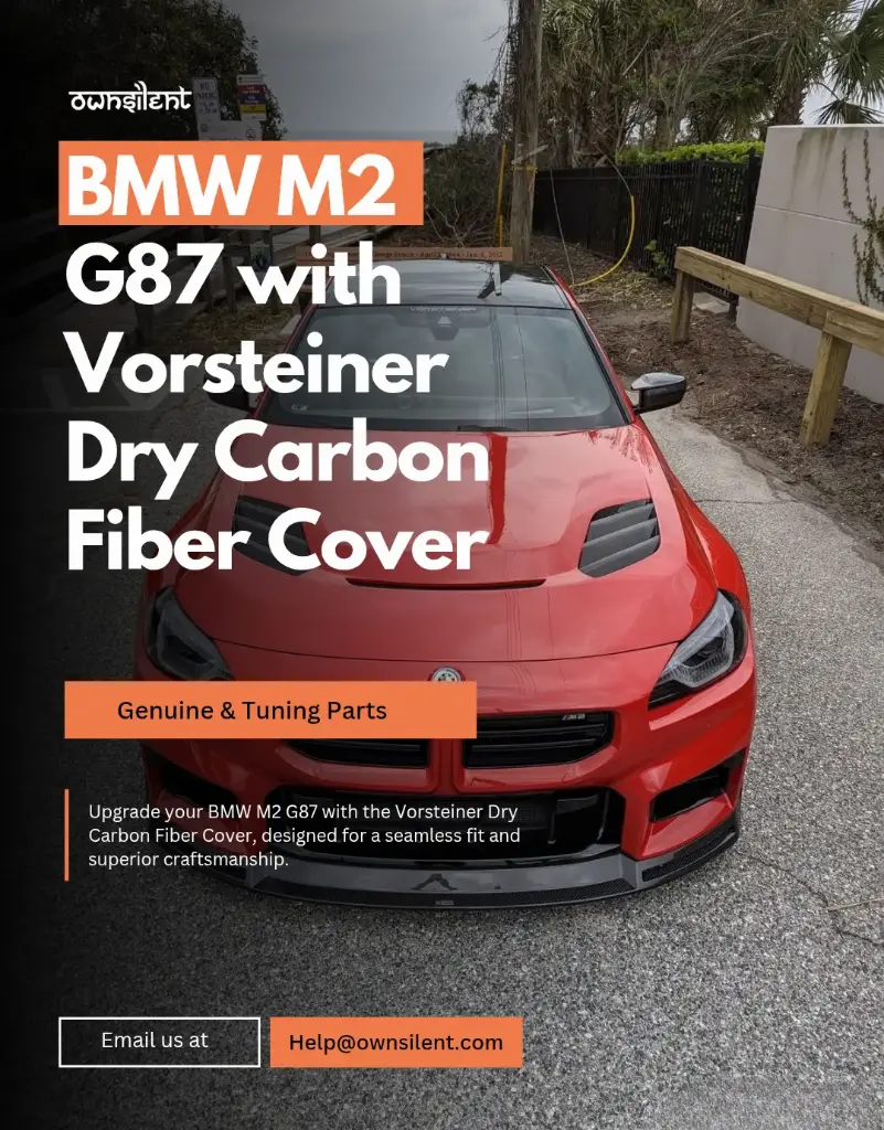 BMW M2 G87 with Vorsteiner Dry Carbon Fiber Bonnet