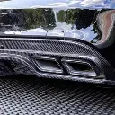 Mercedes Benz SL55/SL63 (R232) OEM+ Black Chrome Exhaust Tips 