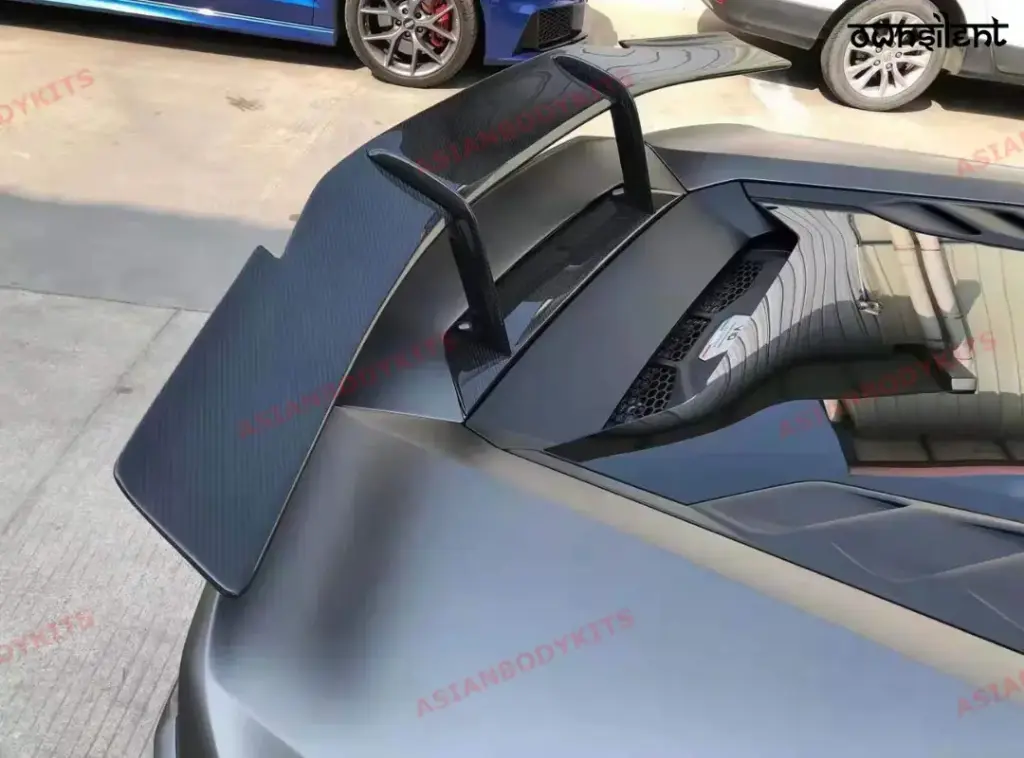 DRY CARBON FIBER REAR SPOILER WING for LAMBORGHINI HURACAN EVO COUPE SPYDER 19+