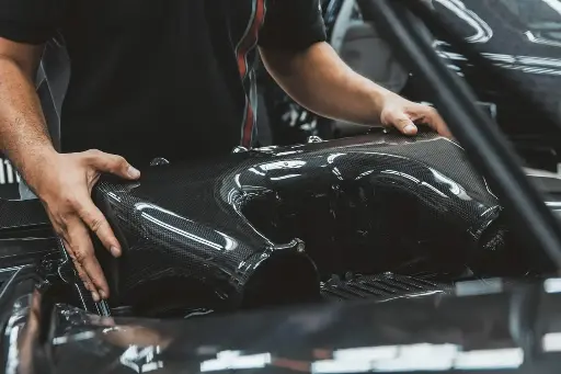 Ferrari 458 Spider Rear Engine Cover Carbon Fiber