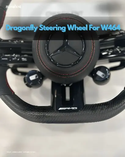 GLS63 AMG Alcantara Steering Wheel Black Leather X167