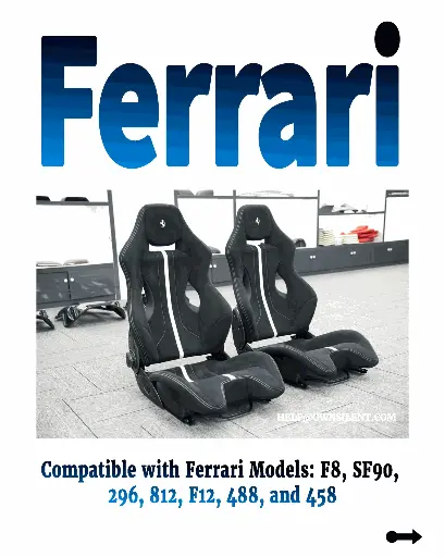 Ferrari SF90 Carbon Fiber Racing Seats 