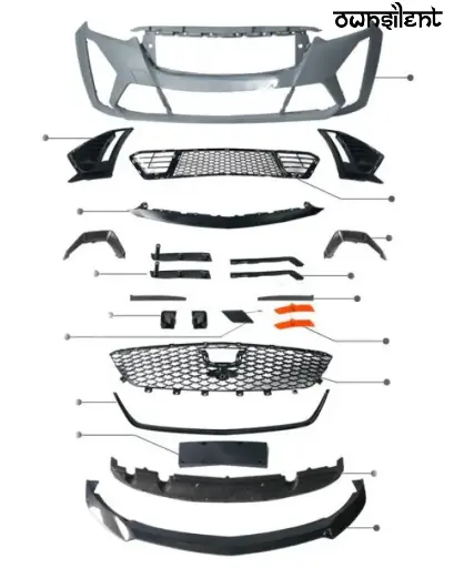 FRONT BUMPER REAR DIFFUSER FOR CADILLAC CT5 2019+ | CT5 BLACK WING STYLE CT5 V STYLE