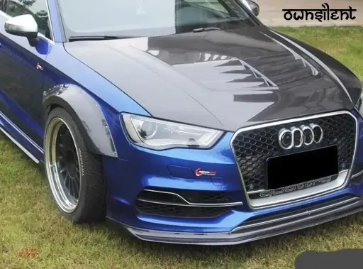 CARBON FIBER FRONT LIP for AUDI S3 A3 2013 - 2016 8V | BKSS STYLE
