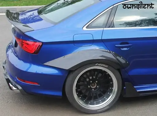 CARBON FIBER FENDER FLARES for AUDI S3 A3 2013 - 2016 | BKSS STYLE