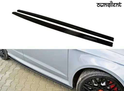 CARBON FIBER SIDE SKIRTS for AUDI RS3 8VA 2015 - 2016
