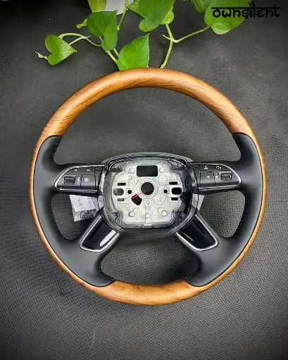 CUSTOM WOOD STEERING WHEEL for AUDI A3 A4 A5 A6 A7 A8
