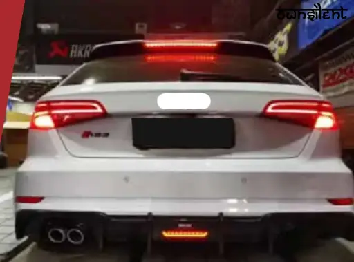 AUTHENTIC KARBEL CARBON REAR DIFFUSER for AUDI A3 S3 8V HATCHBACK 2017 - 2019