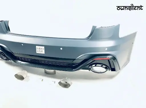 REAR BUMPER with DIFFUSER for AUDI A4 B9 2020 - 2021 | RS4 STYLE